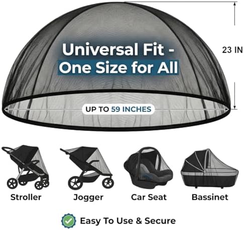 2 Pack Universal Baby Mosquito Net Cover - Image 2