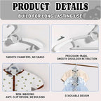 Baby Clothes Hangers 20 Pack, Plastic Kids Hangers Space Saving - Image 4
