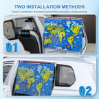Car Window Shades, 8 Strong Magnets Magnetic Side Window Sun Shade - Image 4