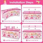 decalsweet Large Toy Box Collapsible Chest Organizer - Image 7