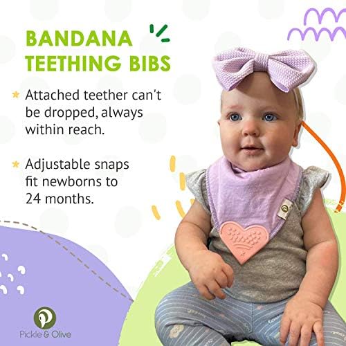 Pickle & Olive Baby Bandana Teething Bibs - Image 2