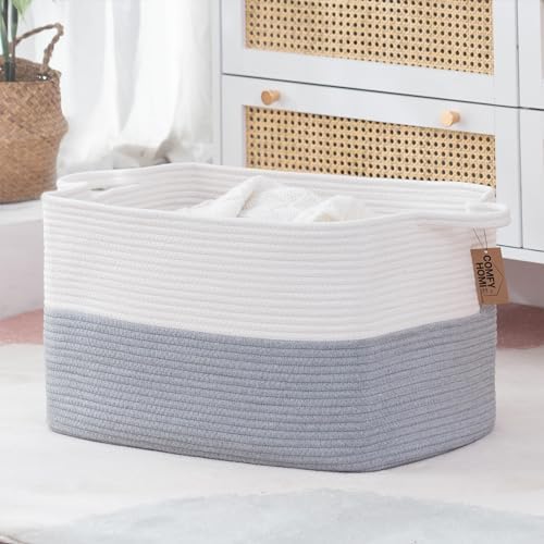 COMFY-HOMI Large Rectangular Blanket, Cotton Rope Woven by COMFY-HOMI