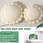 Boho Round Throw Pillow Accent Pillows - Image 3
