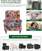 CRFATOP Wingback Chair Covers Stretch Armchair Slipcovers - Image 5