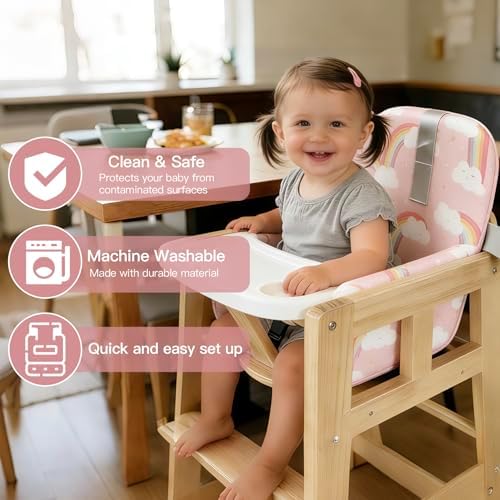 Padded Shopping Cart Cover for Baby，Baby High Chair Cover Restaurant - Image 3