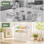 Baby Bottle Storage Organizer for Countertop Cabinet - Image 2