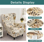 NILUOH Wingback Chair Covers 2-Piece, Armchair Slipcovers - Image 2