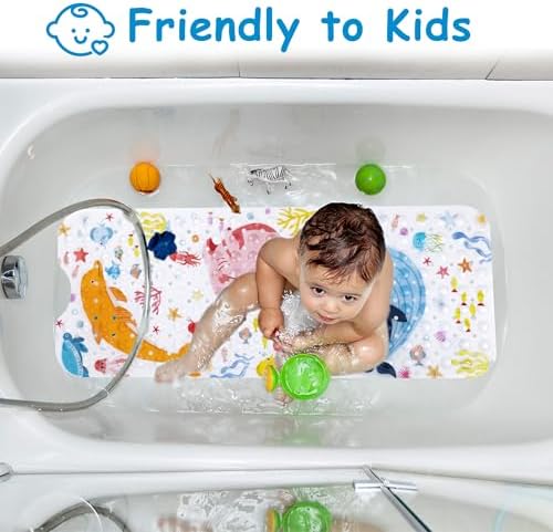 Topotdor Kids Bathtub Mat Non Slip, Tub Mat - Image 4