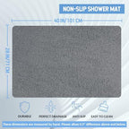 Hargiis Non-Slip Bathtub Mat, Anti Slip Shower Mat, Fast Drying Bathtub Mats - Image 2