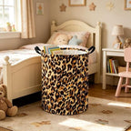 Kids Laundry Basket, Leopard pattern hamper, Nursery Hampers, Waterproof - Image 4