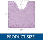 BOANKODU Toilet Rugs U-Shaped, Machine Washable, Bath Mats - Image 2