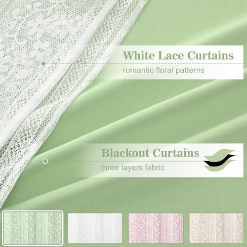 ASPMIZ Sage Green Blackout Curtains - Image 3