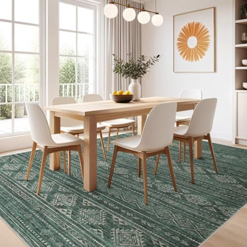 Nakagishi 6x9 Area Rugs Living Room: Washable Boho Large Neutral Soft Farmhouse - Image 6