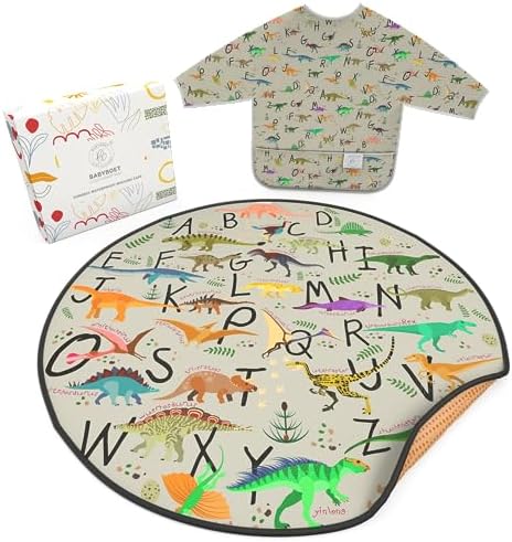Splat Mat for Baby – Under High Chair Floor Mat Protects Wood, Vinyl and Carpet by BABYBOETBYBOETDESIGN