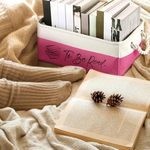 Marsui 1 Pcs TBR Basket Book Storage Bin Bookish Gifts - Image 5