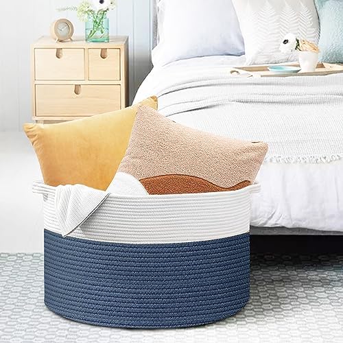 MEGASKET Extra Large Rope Basket, XXXL Woven Wicker Storage Basket, Kids Room - Image 4