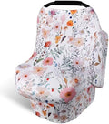 Rquite 4-in-1 Baby Car Seat Canopy, Stretchy Nursing Breastfeeding Cover by Rquite