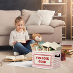 Positive Affirmation Nursery Storage Bins Box - Image 5