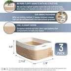 NaturalCozy 11.8"x8"x4.5” Storage Baskets - Image 2