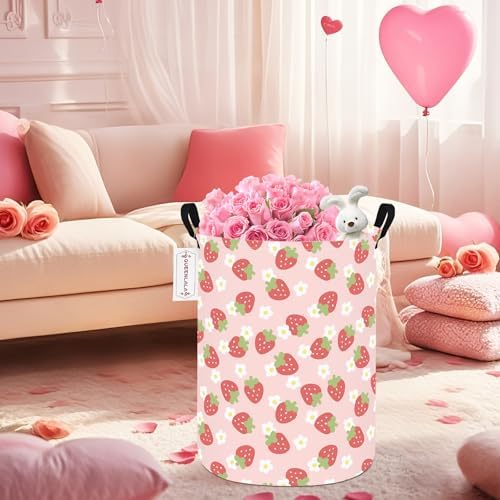 Foldable Waterproof Round Fabric Laundry Basket Home - Image 5
