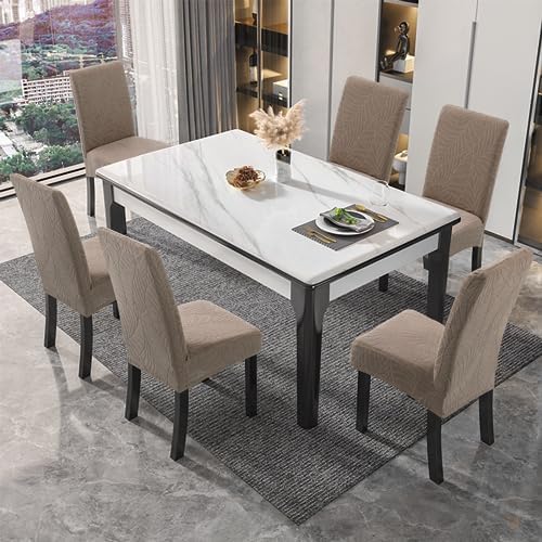 Waterproof Dining Room Chair Covers Set of 6 Slipcovers - Image 6