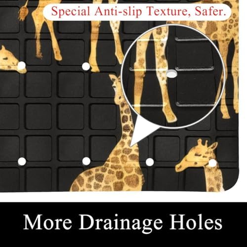 Non Slip Shower Mat Bathtub Mat 15.1x26.8 Inch, Quick Dry Bath Mat - Image 2
