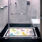 Shower Mat Non Slip 26.8 x 15.1 Inches, Colorful Butterfly Bathtub Mat Shower - Image 5
