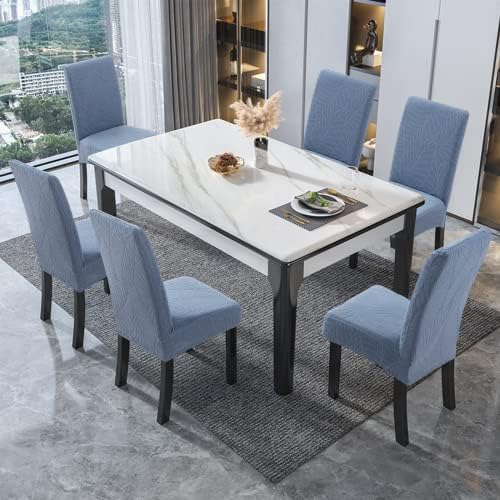 Genina Waterproof Dining Chair Covers Set of 2 Parsons Chair Slipcovers - Image 6