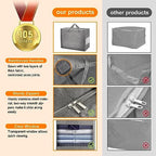 3 Pack 105L Comforter Storage Bags, Extra Large Blanket Storage Bags - Image 4