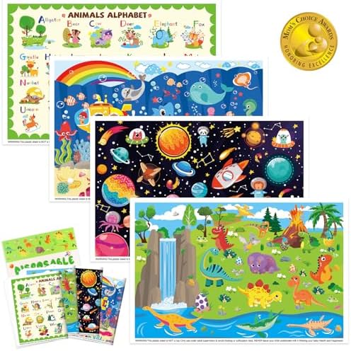 Disposable Sticky Placemats for Toddlers, 40 Pack Kids Table Mats by Unknown