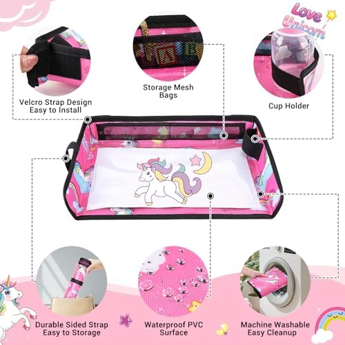 COOLBEBE Airplane Tray Table Cover, Foldable Travel Tray Cover - Image 6