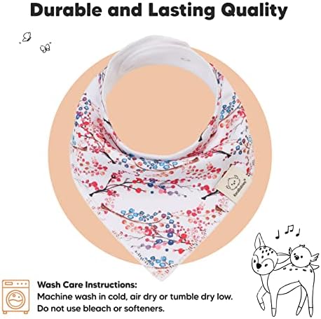 10pk Organic Baby Bandana Bibs for Drooling and Teething - Image 6