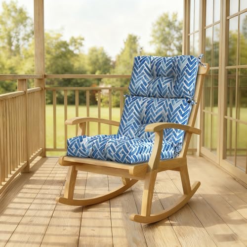 DYTXIII Outdoor High Back Chair Cushions Set of 2, Water Repellent Tufted - Image 6