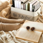 Marsui 1 Pcs TBR Basket Book Storage Bin Bookish Gifts - Image 6