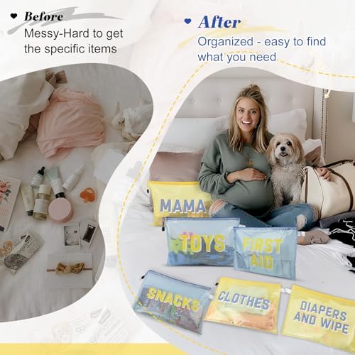 6pcs Hospital Diaper Bag Organizing Pouches - Image 4