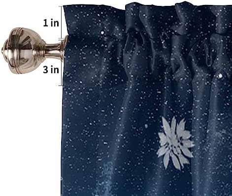 Christmas Kitchen Curtains and Valances Set, Santa Claus Reindeer Window - Image 5