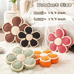 Kcvvcr Soft Flower Shaped Floor Cushion, Decorative Throw Pillow, Plush Bedroom - Image 3