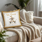 Funny Silly Goose Throw Pillow Covers Playroom Nursery Decor - Image 4