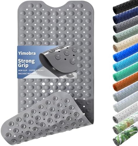 Yimobra Non Slip Bath Mat for Tub 40x16, Extra Long Bath Tub Mat by Yimobra