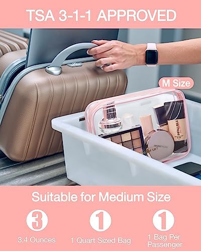 BAGSMART Clear Toiletry Bag 2-Pack TSA Approved Water-Repellent - Image 3