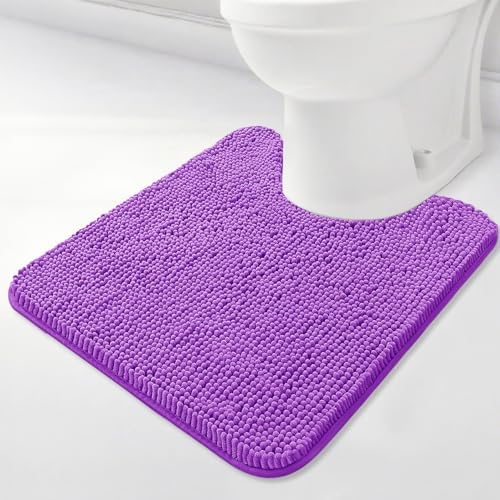 BOANKODU Toilet Rugs U-Shaped, Machine Washable, Bath Mats by BOANKODU