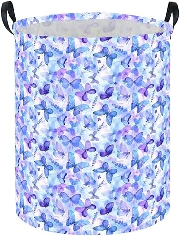 Butterfly Laundry hamper Baby Nursery Hamper Waterproof foldable kids laundry by Sanjiaofen