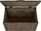 eHemco Water Hyacinth Wicker Storage Trunk, 30x17.5x17.5 - Image 3