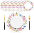 50PCS Floral Placemats Vibrant Watercolor Wildflower Disposable Paper Placemats by Unknown