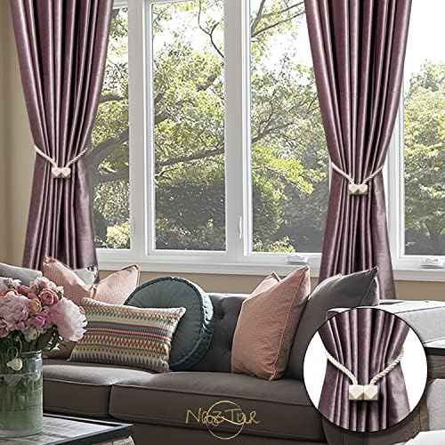 NazTur Magnetic Curtain Tiebacks, Curtain Ties, No-Drill Holdbacks - Image 6