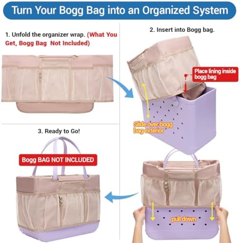 Nyton Organizer Insert for Original Large Bogg Bag Cover Beach Liner for XL - Image 2