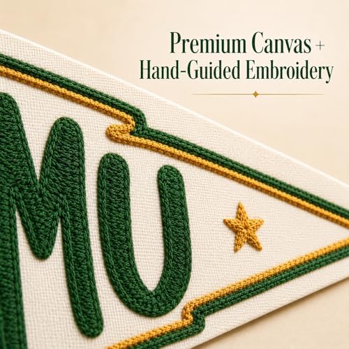 Custom Embroidered College Bound Pennant Flag - Image 3