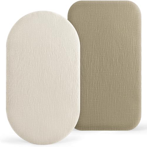 Bearmoss 2-Pack Baby Bassinet Sheets by Bearmoss