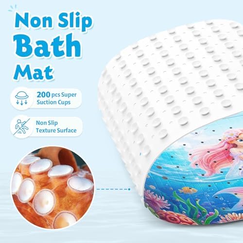 XIYUNTE Bath Mat for Tub Non Slip Bathtub Mat Non Slip 40x16 Baby Bath Mat - Image 4