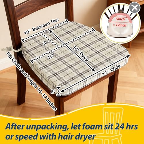 AAAAAcessories Chair Cushions for Dining Chairs - Image 2